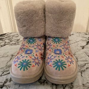 Ugg embroidered boots